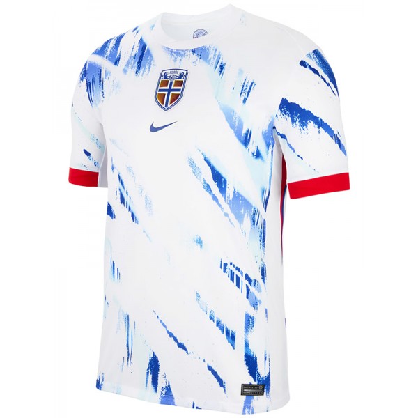 Norway maglia da trasferta uniforme da calcio seconda maglia da calcio sportswear da uomo per la Coppa Euro 2024